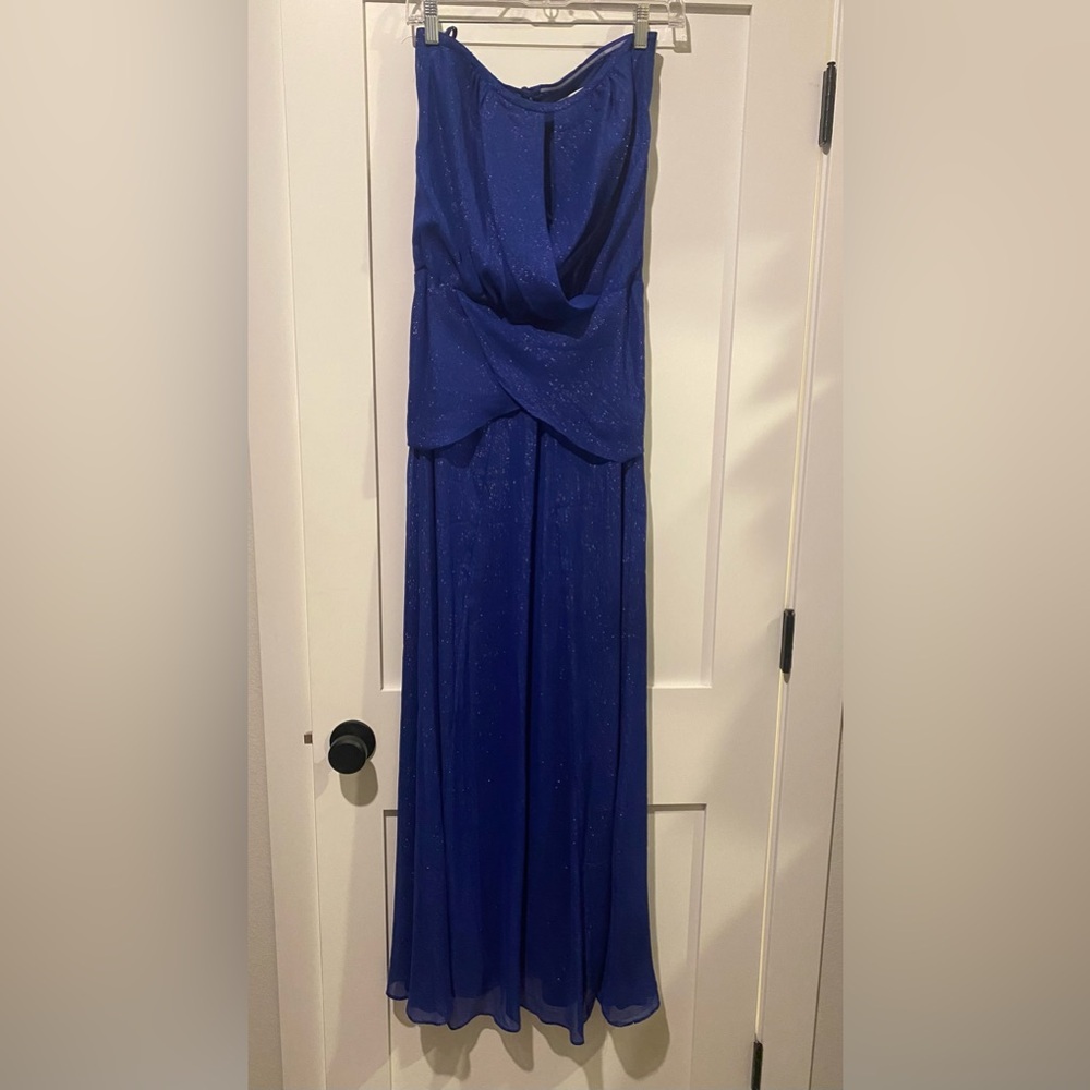 Nicole Miller, evening gown, blue, Size 0, NWT